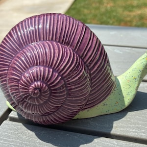 Ceramic Snail Garden Decor