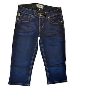 Plus Sze Cuffed Bermuda Denm Shorts - Dark Blue / 3XL | Casual