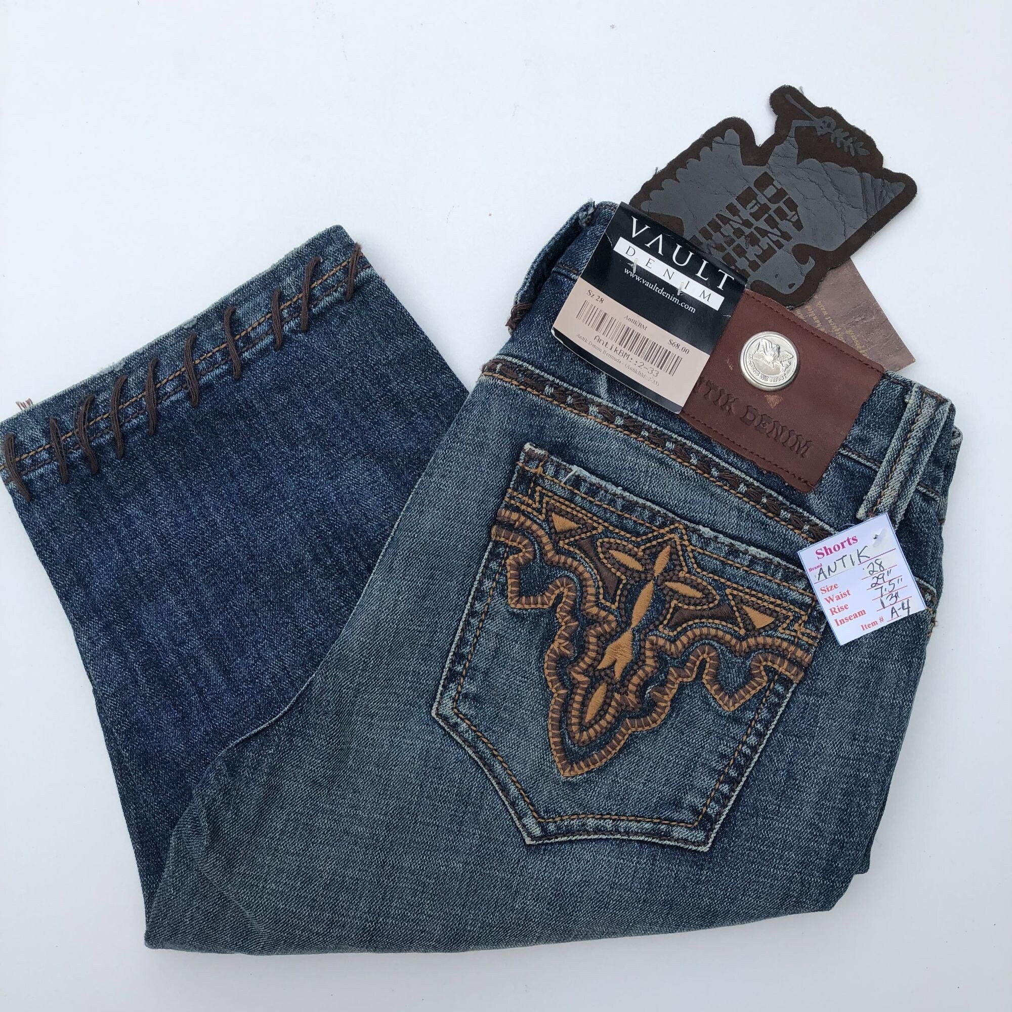 NWT Women's Capri Jeans antik Denim Size 28 Etsy