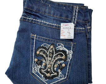 NWT Women's Basic Capri Jeans Size 7 Liuces Jeans