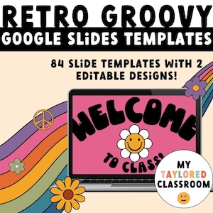 Retro Groovy Google Slides Templates