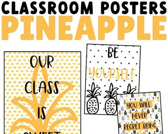 Pineapple Classroom Posters | Pineapple Classroom Decor