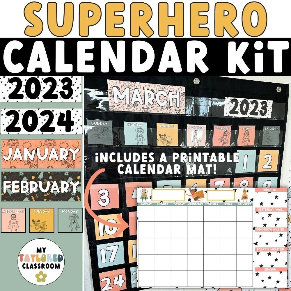 Marvel calendrier 2024 Super Heroes