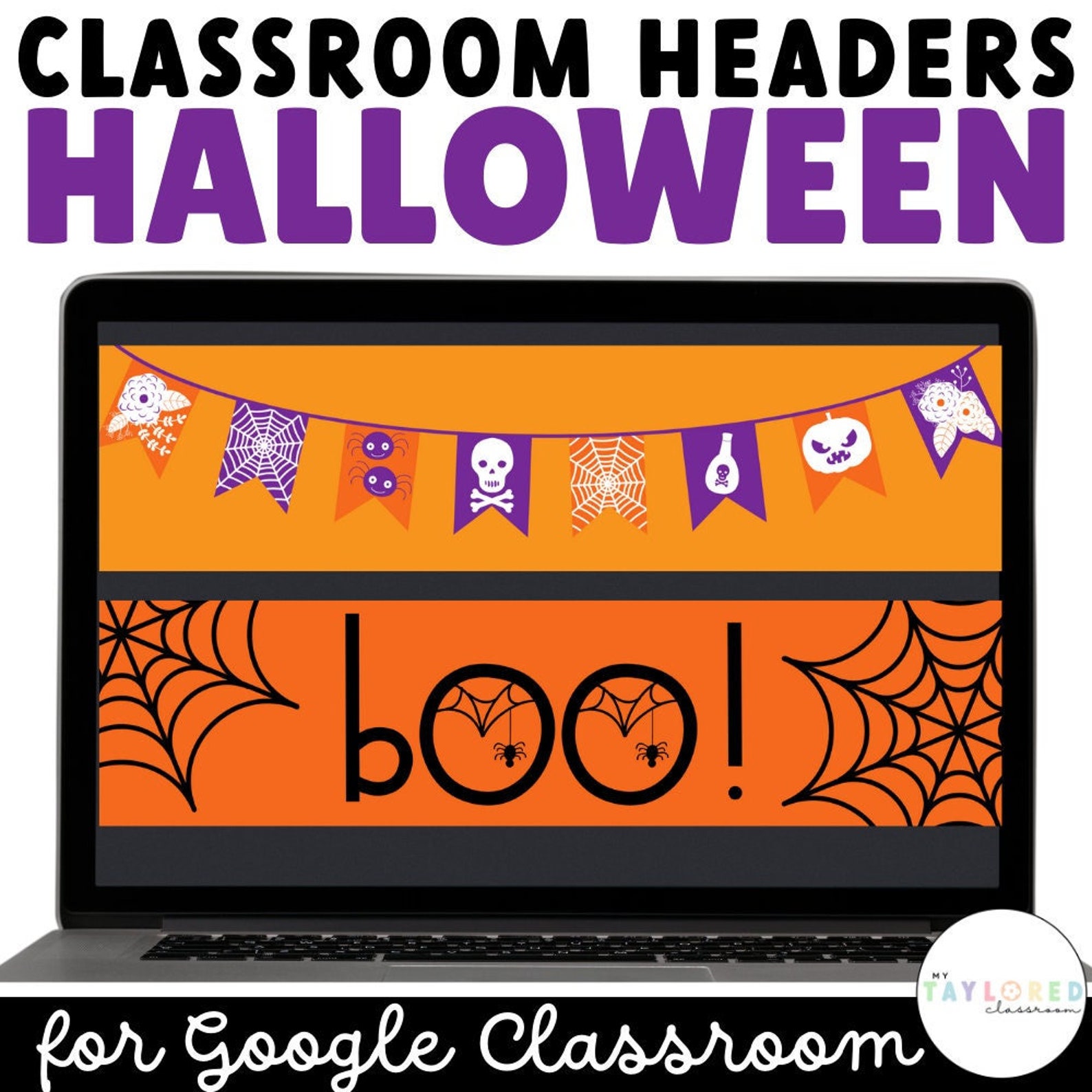 Happy Halloween Google Classroom Headers | Halloween Classroom Decor - Etsy