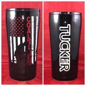 Personalized Coal Miner Tumbler