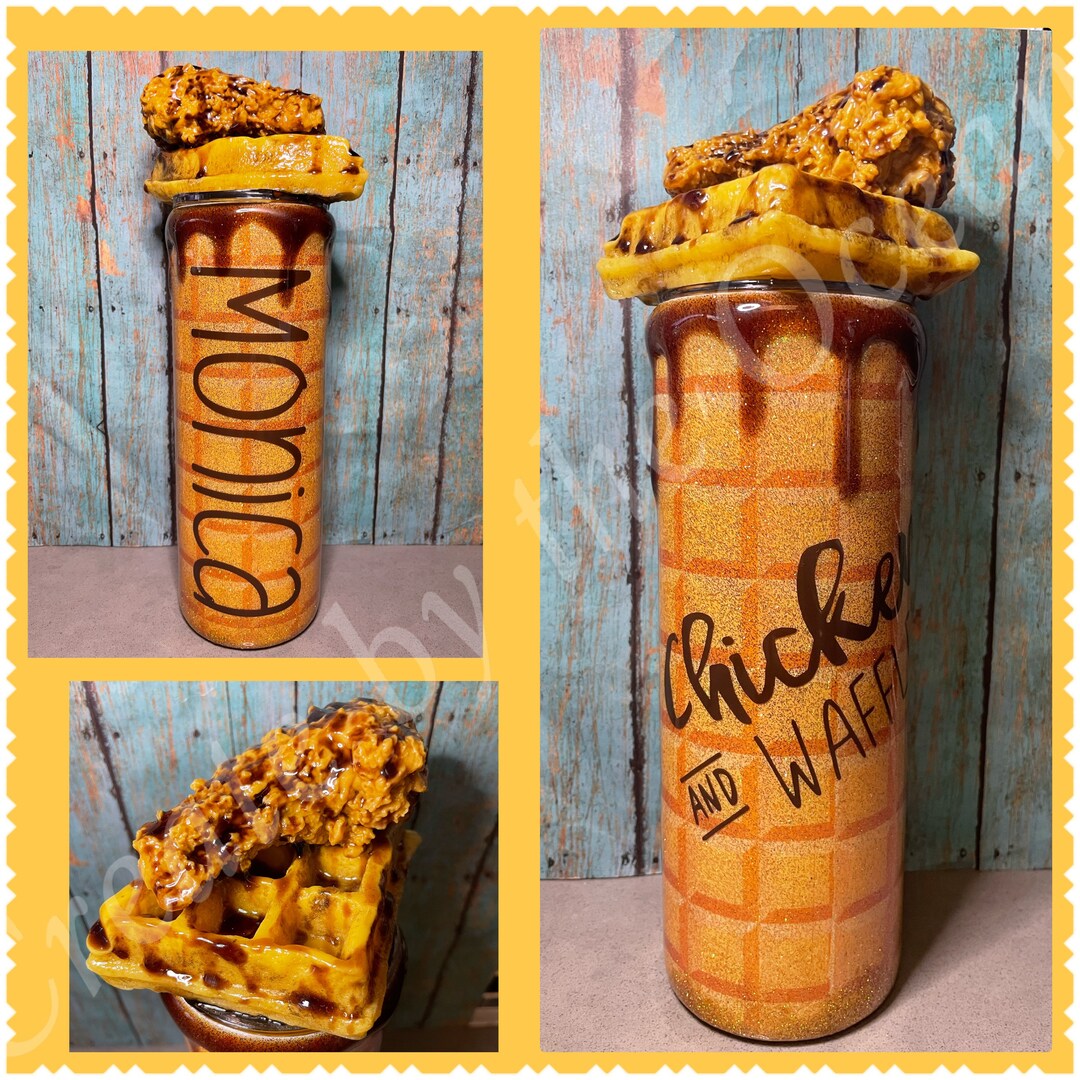 Chicken and Waffles Tumbler With Topper - Etsy
