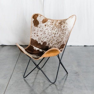 Leren vlinderstoel - klapstoel cadeau, comfortabele eetkamerstoel, fauteuil