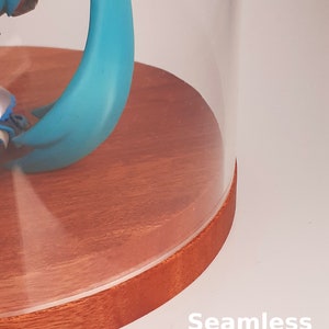 Prototype Handmade Clear Acrylic Display Case with Mahogany Wooden Base for Small Anime Figurines image 6