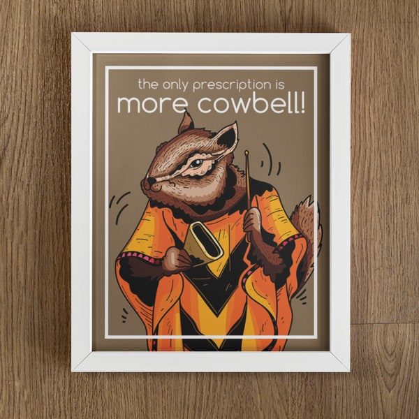 More Cowbell Poster - Etsy