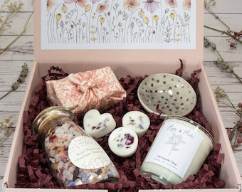 Happy Birthday Personalised Gift Special Treat Box Filled Artisan Vegan Gift for Her, Best Friend Present Eco Friendly Unique Gifts