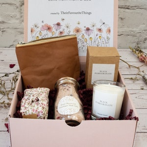 Birthday Gift Personalised Gift Box Filled Artisan Vegan Gift for Her Best Friend Spa Gift Set Present Eco Bridesmaid Gift Friendly Gift Box