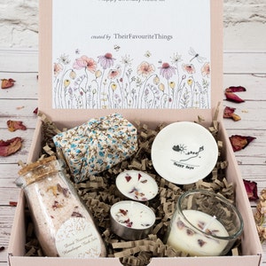 Happy Birthday Present Personalised Self Care Gift Box Filled Artisan Vegan Gift Best Friend Present Bridesmaid Gift Set Spa Gift Eco Gift Happy Days