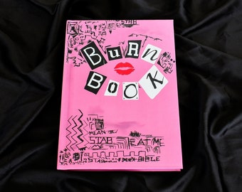 Mean Girls Burn Book, diario de tapa dura, 128 páginas rayadas, (5,00 x 7,24) pulgadas