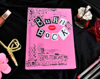 Mean Girls Burn Book, diario de tapa dura, 128 páginas en blanco, (5,00 x 7,24) pulgadas