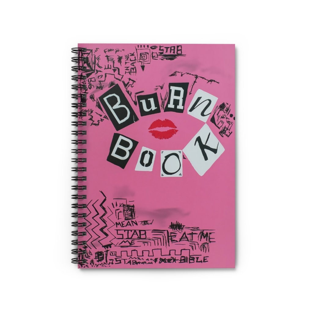 Mean Girls Burn Book, Hardcover Journal, 128 Blank Pages, 5.00x7