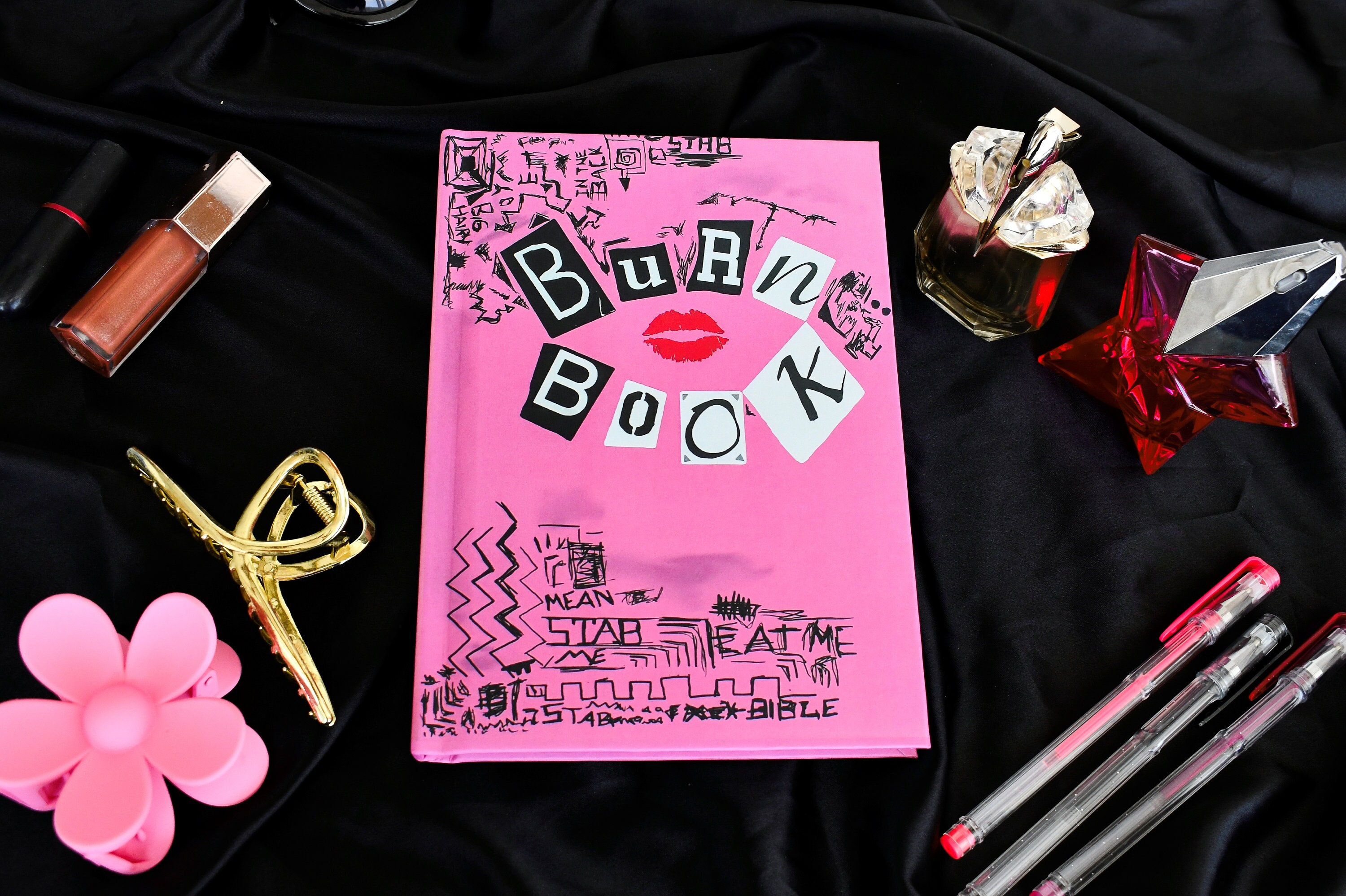 Burn Book Mean Girls inspired Its full of secrets! Blank Notebook