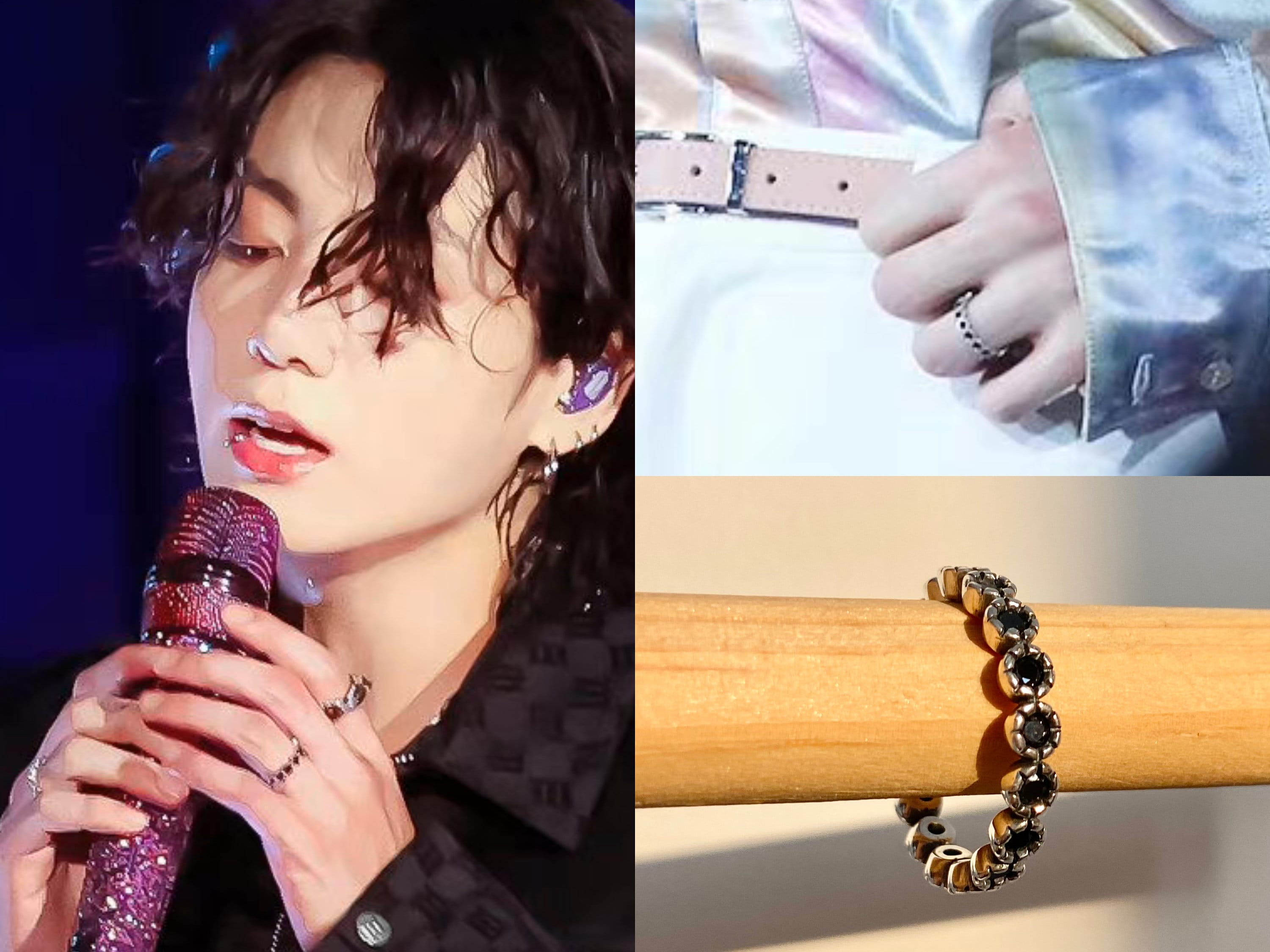 KPOP Idol BTS V Taehyung Surgical steel Simple Link Chain Bracelet Bangtan  boys