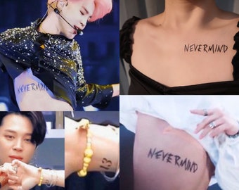 Tatuajes temporales BTS Jimin tatuajes BTS regalos Kpop - Etsy España