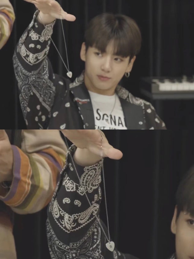 BTS Suga Necklace Suga Guitar Pick Pendant Necklace BTS Etsy