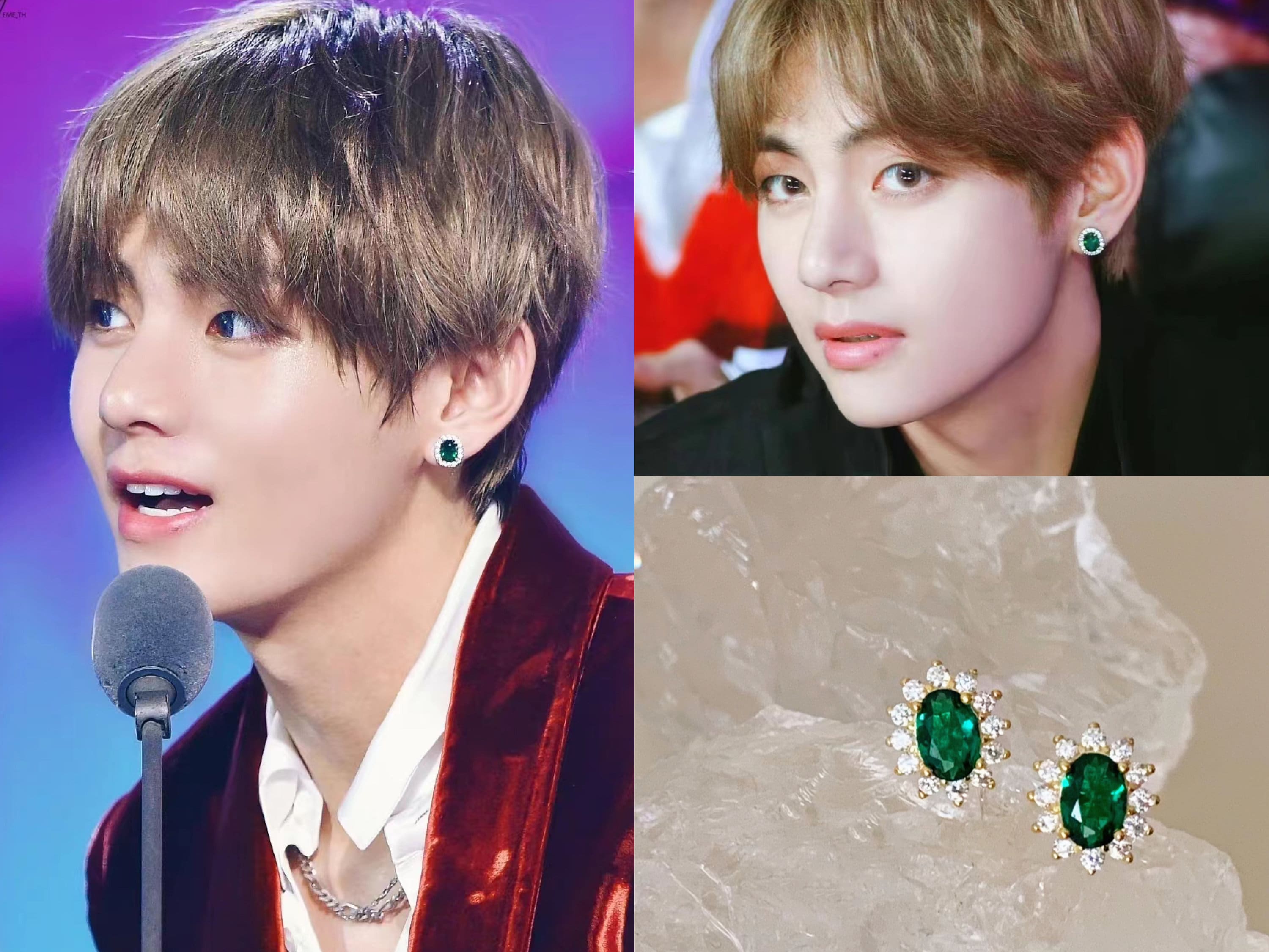 Taehyung store with earrings