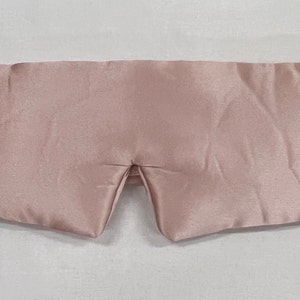 Pink silk eye mask