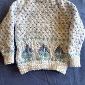 Hand Knitted Childrens Jumper image 1