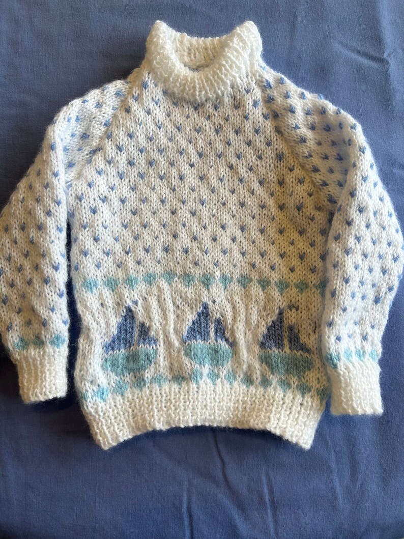 Hand Knitted Childrens Jumper image 1