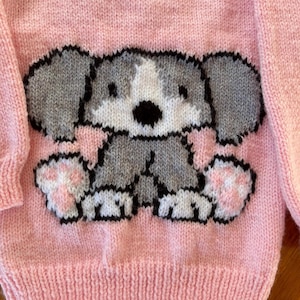 Children’s Jumper With Dog/Puppy Motif