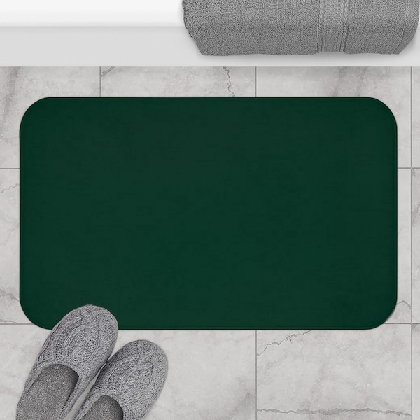 Green Bath Mat Etsy