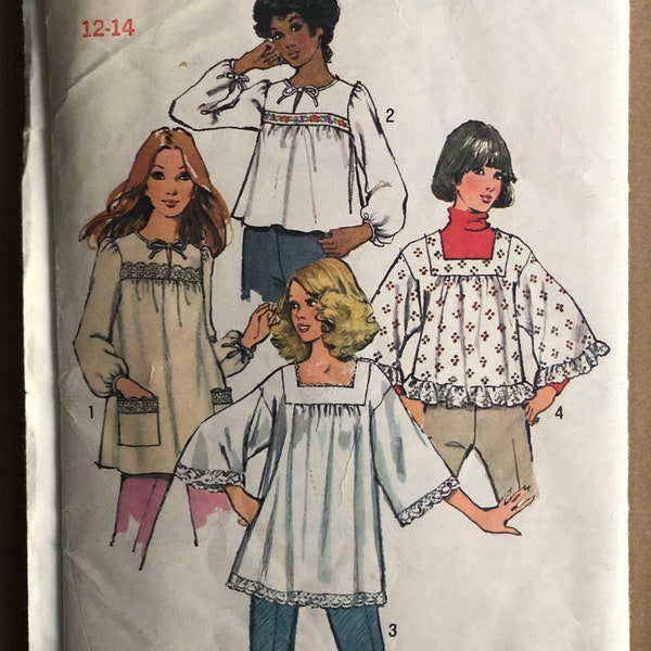 Simplicity Peasant Blouse Pattern Etsy
