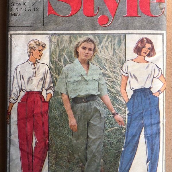 80’s Trousers Pants Sewing Pattern Style 4283 Size 8 10 12