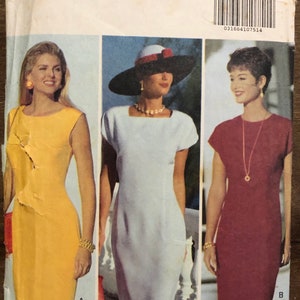 90’s Dress Sewing Pattern Butterick 5493  Size 6 8 10 12