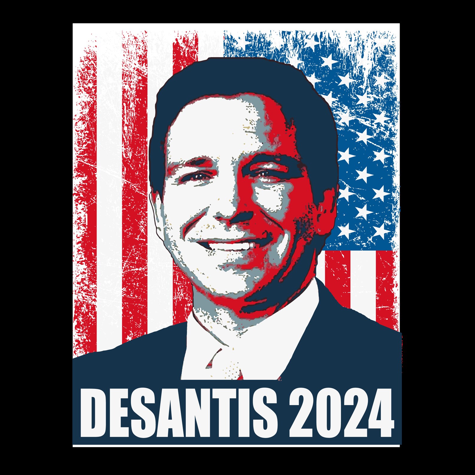 5 PACK Ron Desantis 2024 Stickers the Man With the Plan Etsy