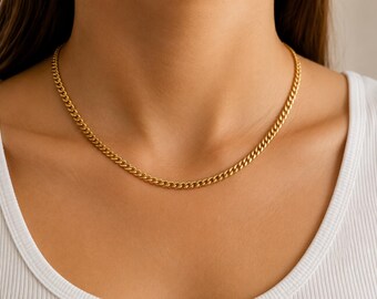 40cm Gold Chain Necklace – Minimal Style