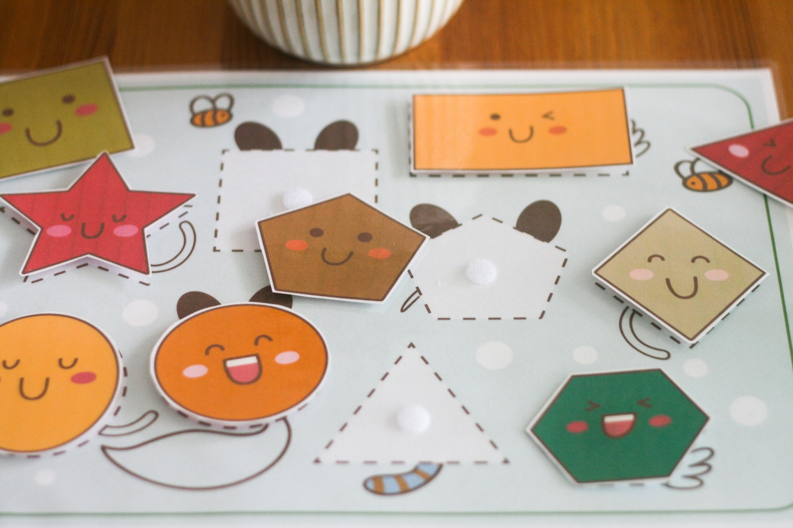 Shape Matching Activity Shapes Printable Learning Pages Toddler