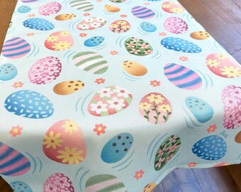 Easter Egg Table Runner, Spring Floral Decor