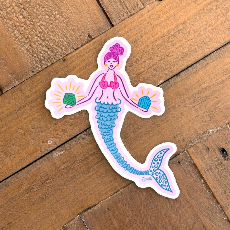 Mermaid Sticker, Vinyl Mermaid, Mermaid Lover, Mermaid Birthday Party