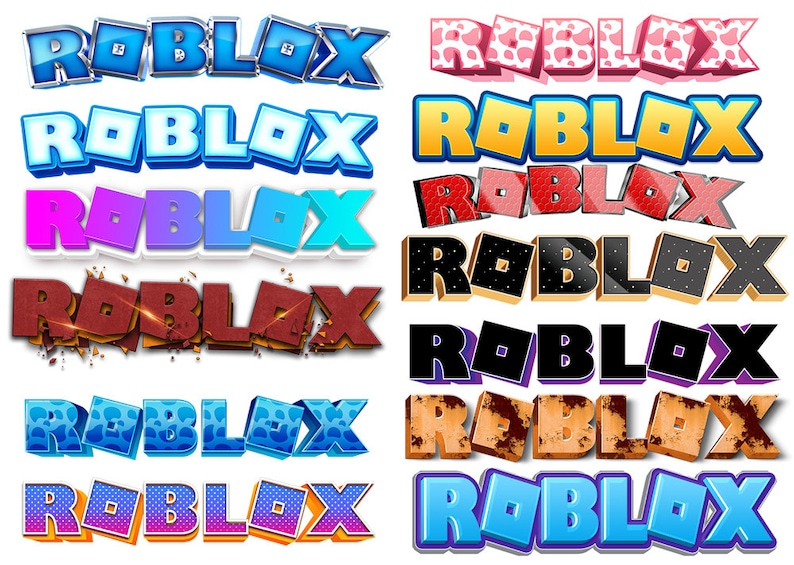 Roblox Logo Png Roblox 3d Text Roblox Lettering Roblox | Etsy Hong Kong