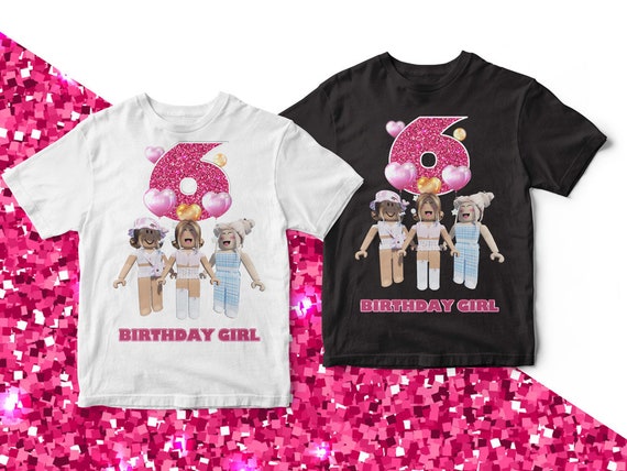 Roblox Birthday Girl Family Party Shirts