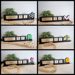 Interchangeable Desktop Calendar -DIGITAL FILE