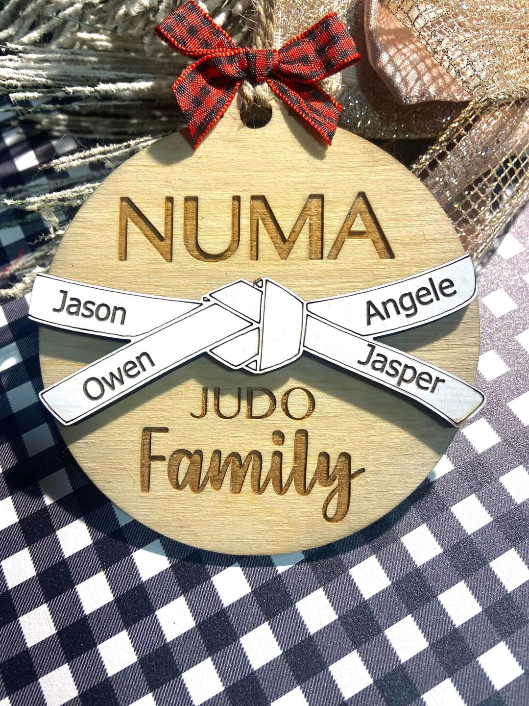 Karate Judo Belt Ornament DIGITAL FILE Etsy