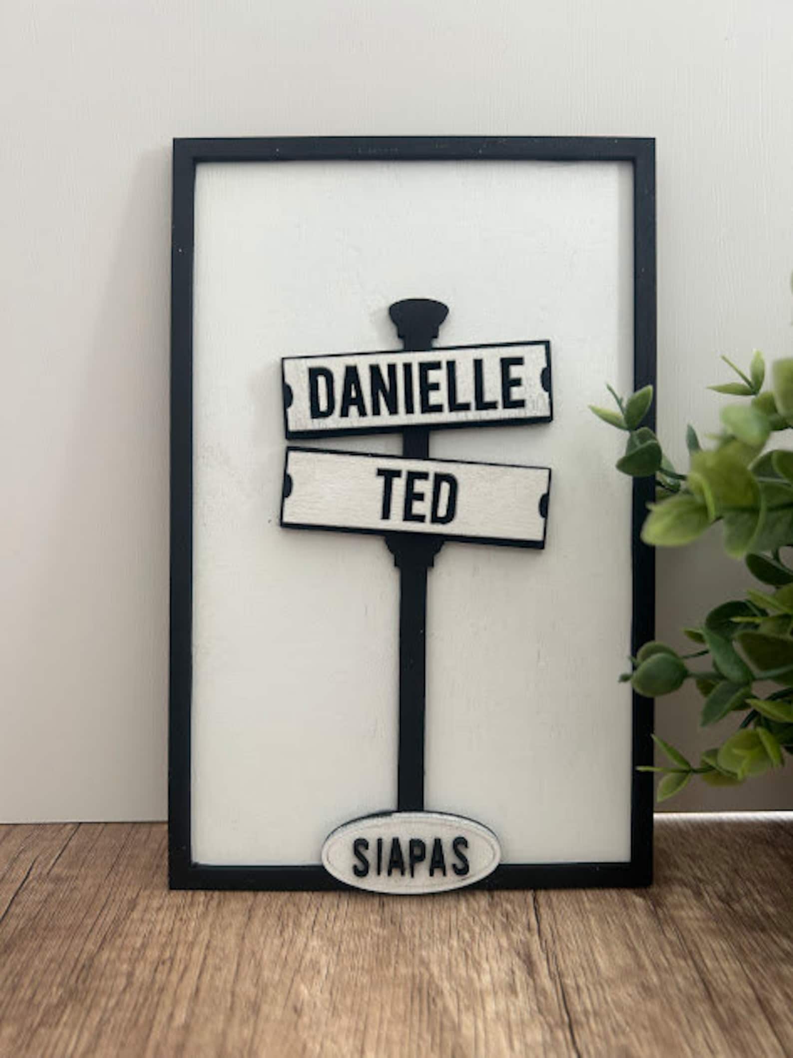 Family Point Sign Street Sign Family Sign - DIGITAL FILE - Resizeable - up to 5 Family ...