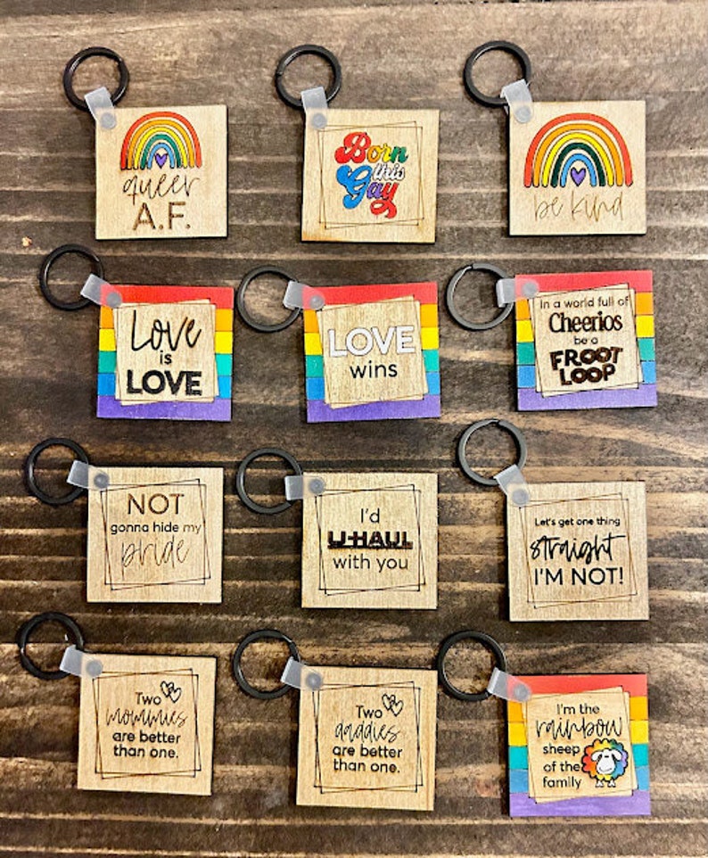Alpha Keychains String Pride Pride Keychains - DIGITAL FILE - Etsy