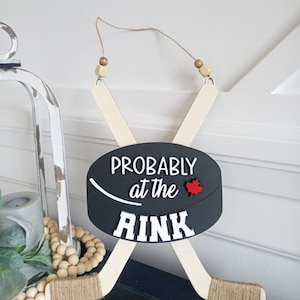 Probably at the Rink, Hockey, Door Hanger - DIGITAL FILE