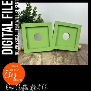 Interchangeable Double Desktop Office Home Sign with Inserts - DIGITAL FILE
