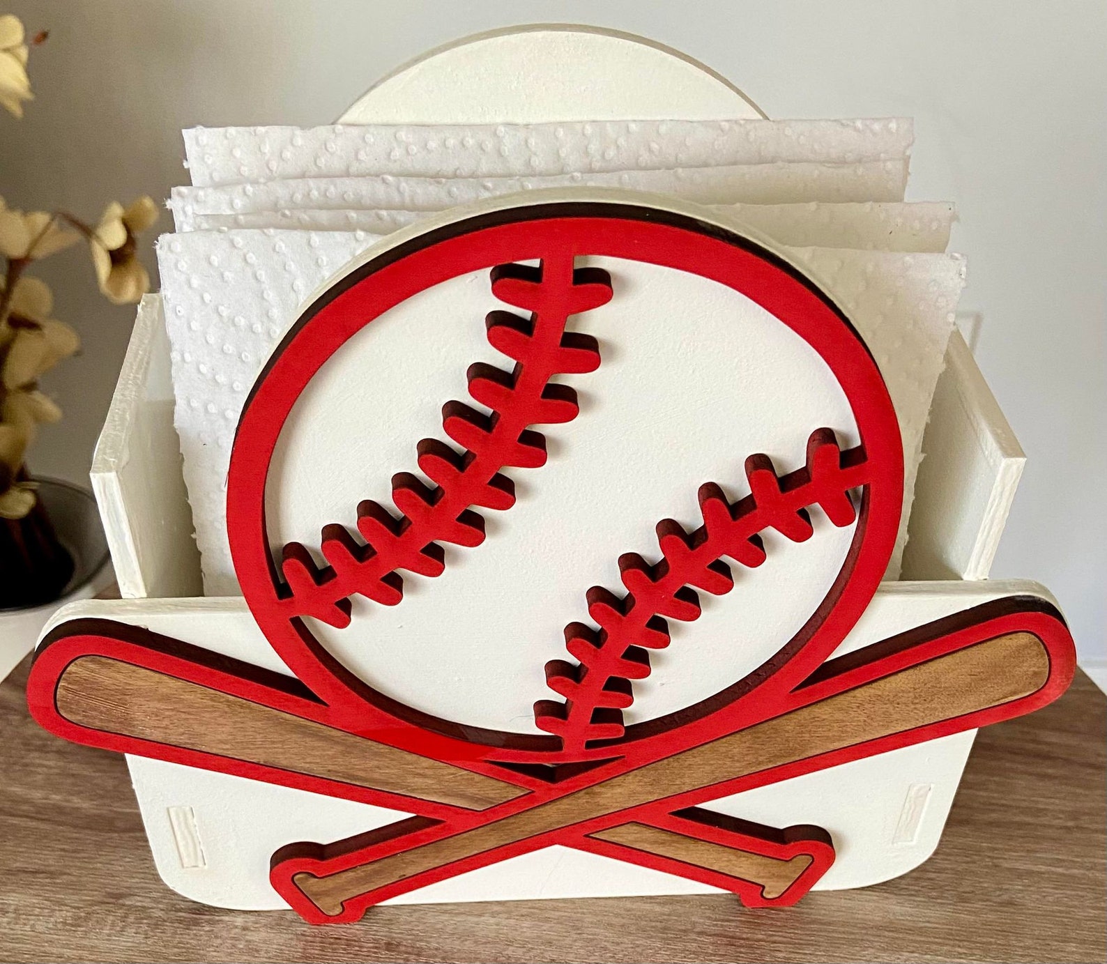 Baseball Themed Napkin Holder - DIGITAL DOWNLOAD FILE - Etsy