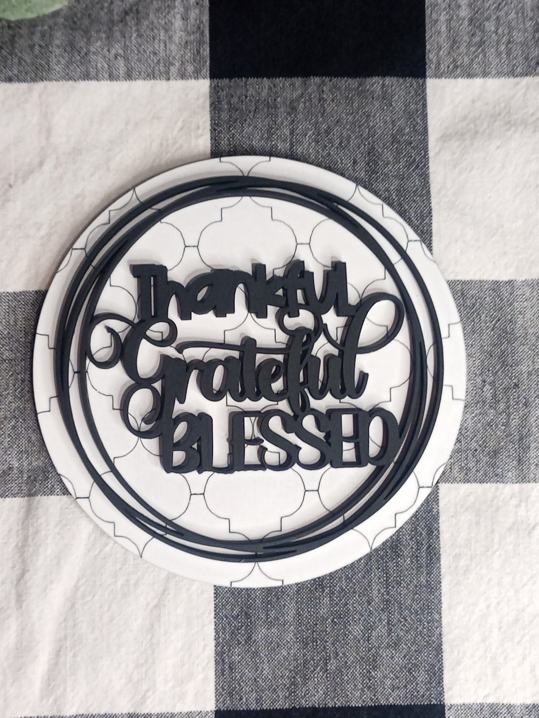 Thankful Grateful Blessed Insert Digital File for Sign Sitter - DIGITAL ...