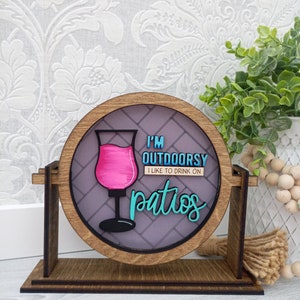 Outdoorsy Patio for frame - Insert Only - DIGITAL FILE