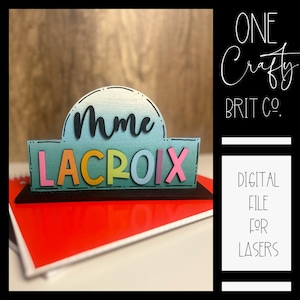 Teacher Marque Style Desk Plate - DIGITAL FILE
