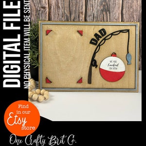 Mom Dad Fishing Frame - DIGITAL FILE